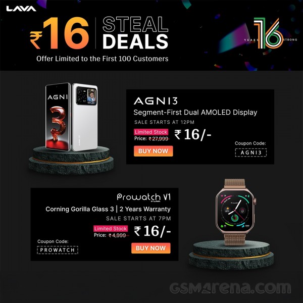 lava 16th anniversary sale